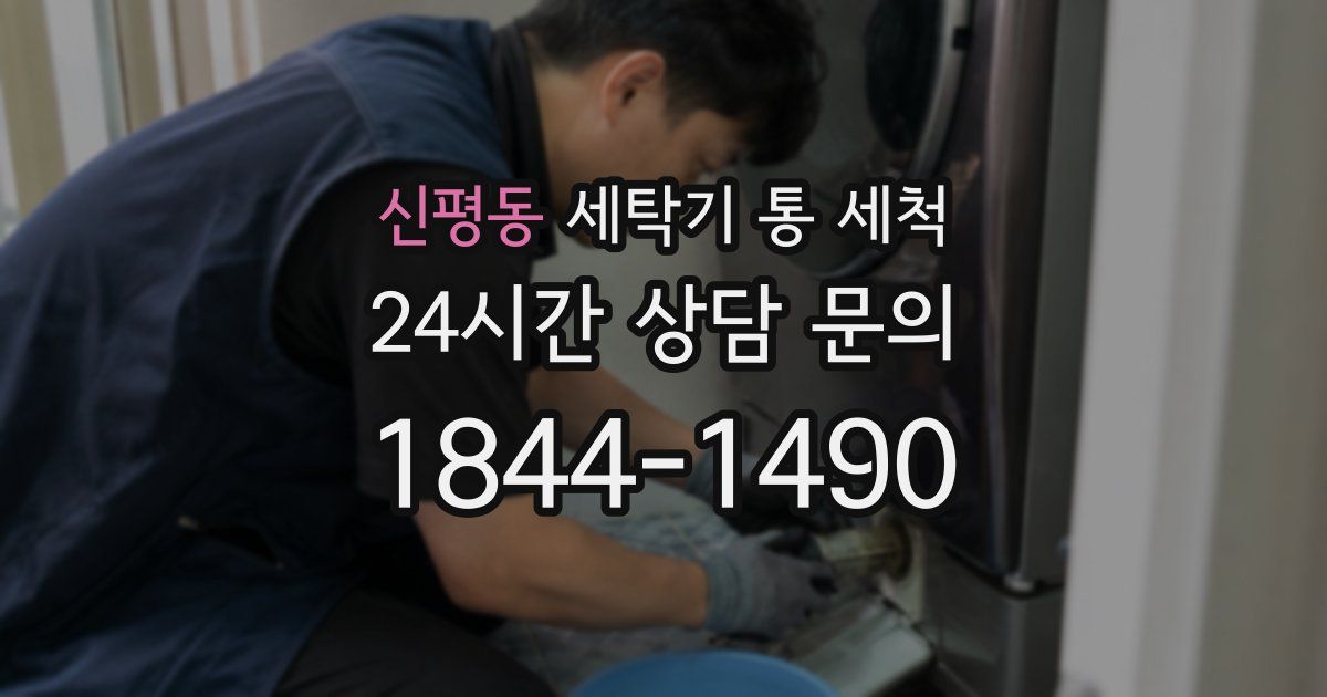 신평동 세탁기 통 세척