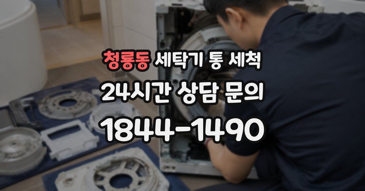 청룡동 세탁기 통 세척