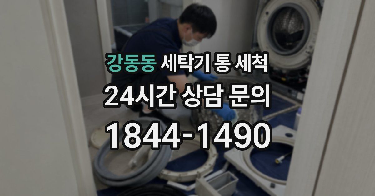 강동동 세탁기 통 세척