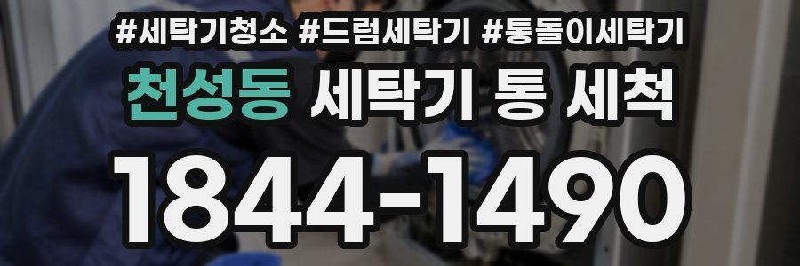 천성동 세탁기 통 세척
