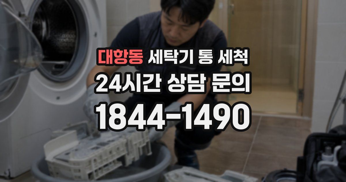대항동 세탁기 통 세척