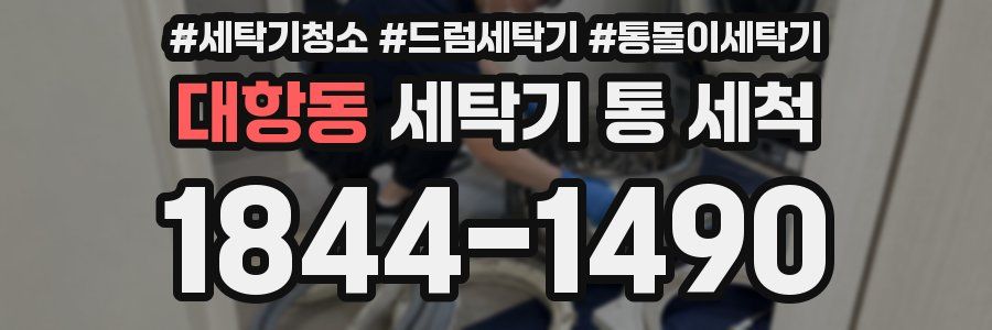 대항동 세탁기 통 세척