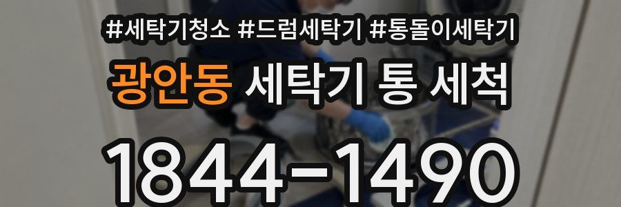 광안동 세탁기 통 세척