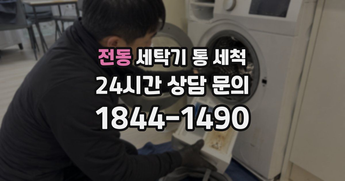 전동 세탁기 통 세척