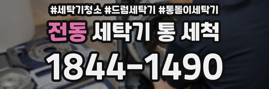 전동 세탁기 통 세척