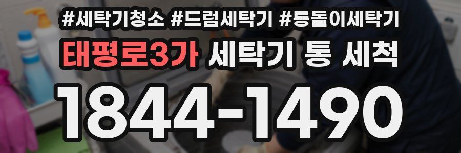 태평로3가 세탁기 통 세척
