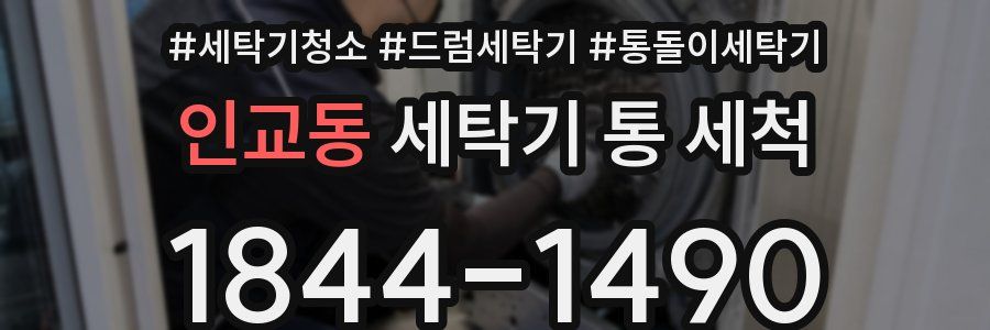 인교동 세탁기 통 세척