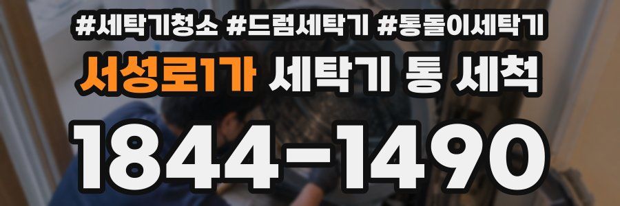 서성로1가 세탁기 통 세척
