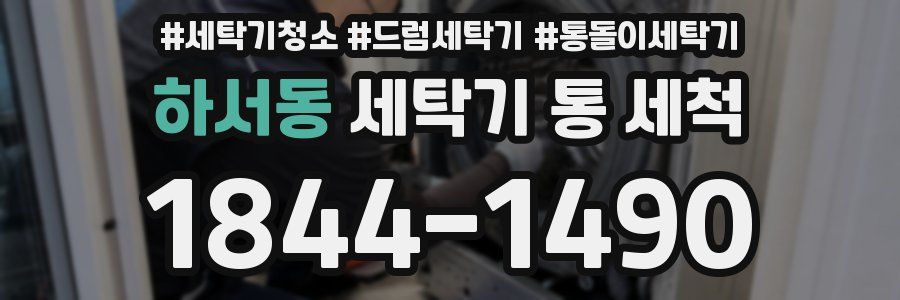 하서동 세탁기 통 세척
