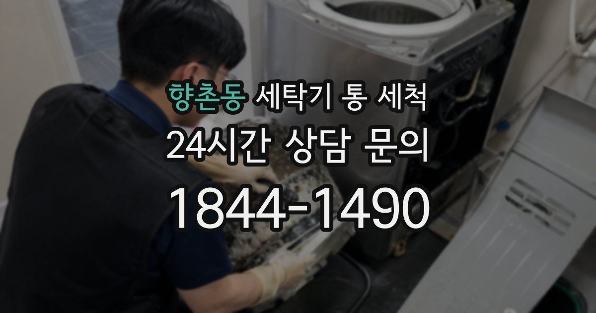 향촌동 세탁기 통 세척