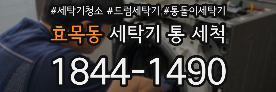 효목동 세탁기 통 세척