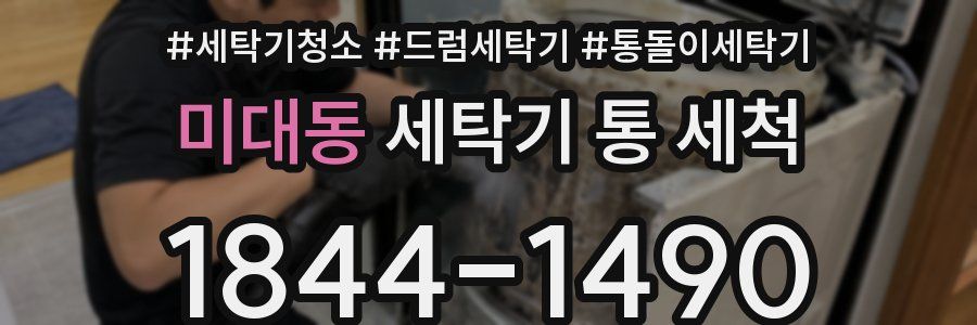 미대동 세탁기 통 세척