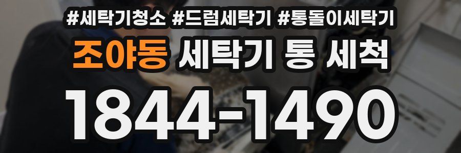 조야동 세탁기 통 세척