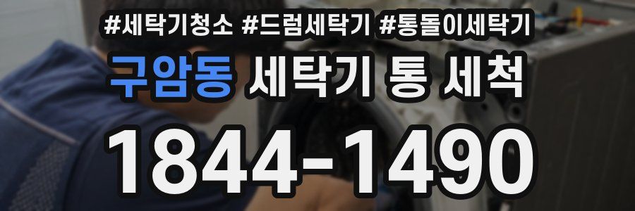 구암동 세탁기 통 세척
