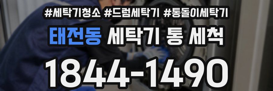 태전동 세탁기 통 세척