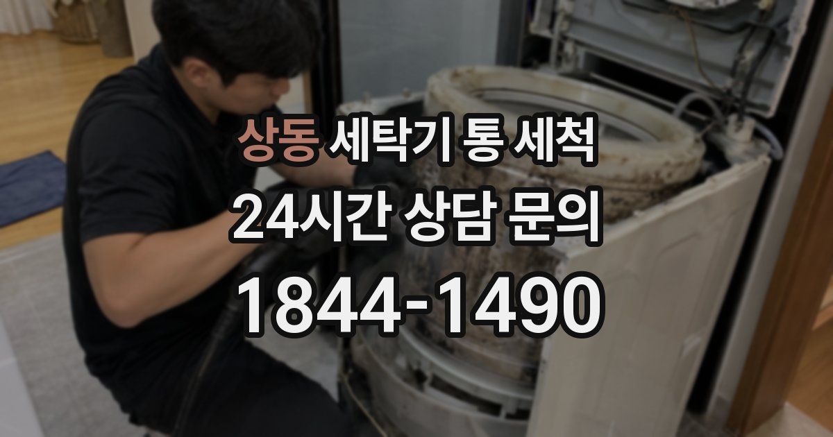 상동 세탁기 통 세척