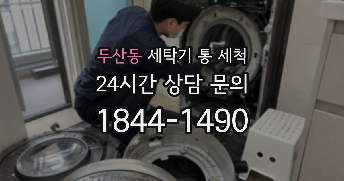 두산동 세탁기 통 세척