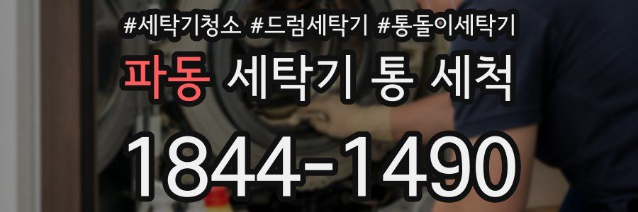 파동 세탁기 통 세척