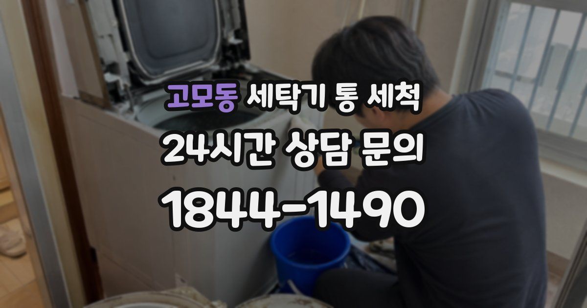 고모동 세탁기 통 세척