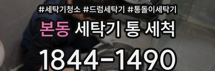 본동 세탁기 통 세척