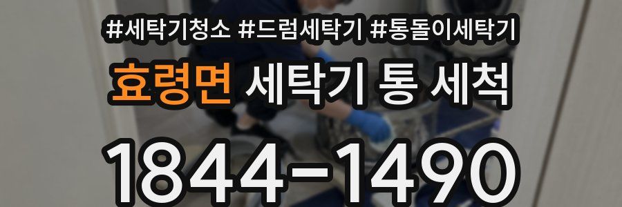 효령면 세탁기 통 세척