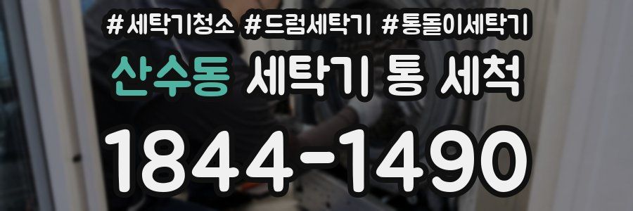 산수동 세탁기 통 세척