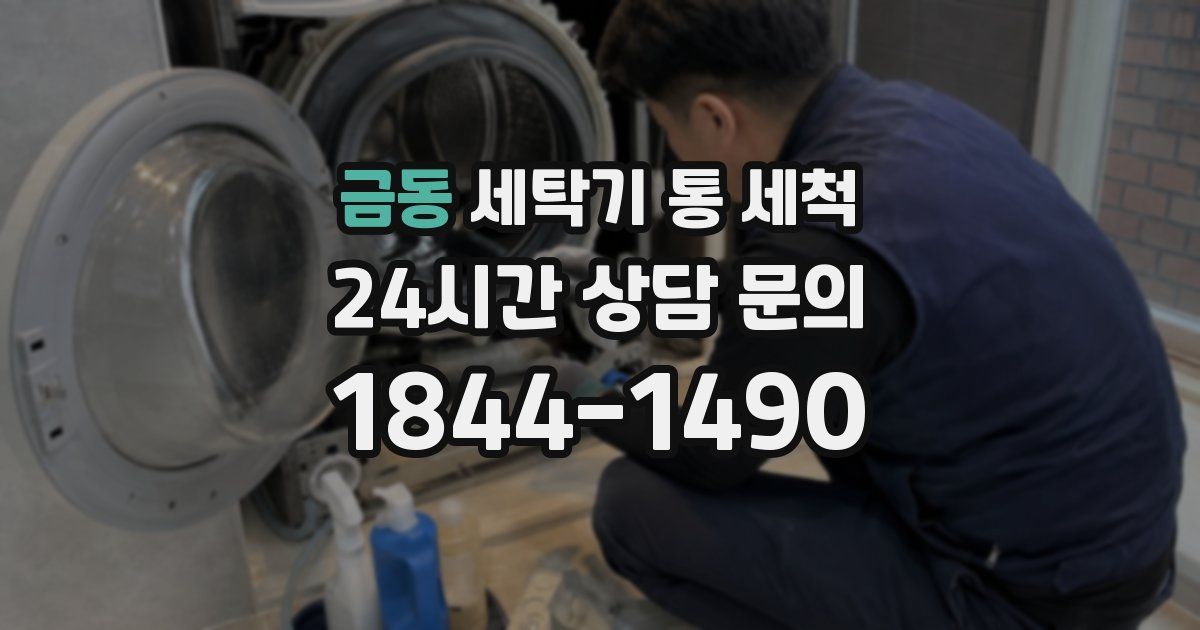 금동 세탁기 통 세척