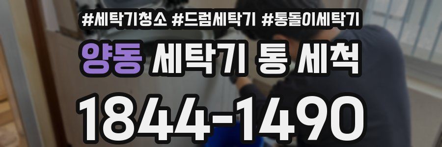 양동 세탁기 통 세척