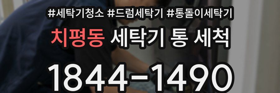 치평동 세탁기 통 세척