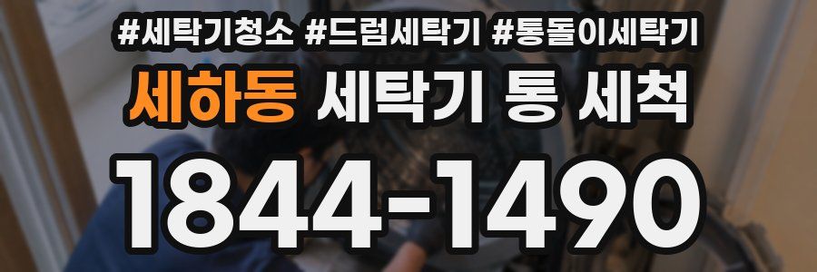 세하동 세탁기 통 세척