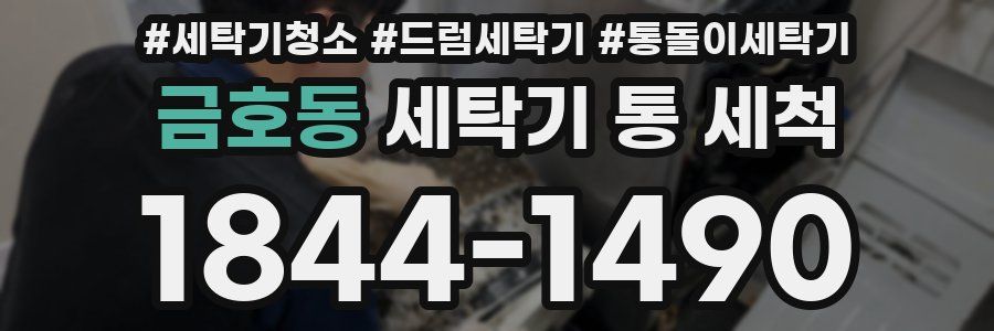 금호동 세탁기 통 세척