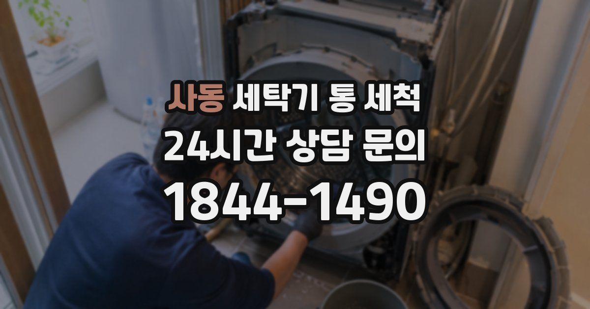 사동 세탁기 통 세척