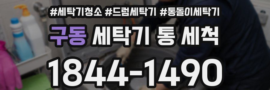 구동 세탁기 통 세척