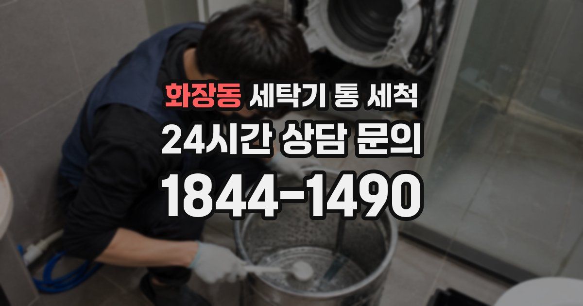 화장동 세탁기 통 세척
