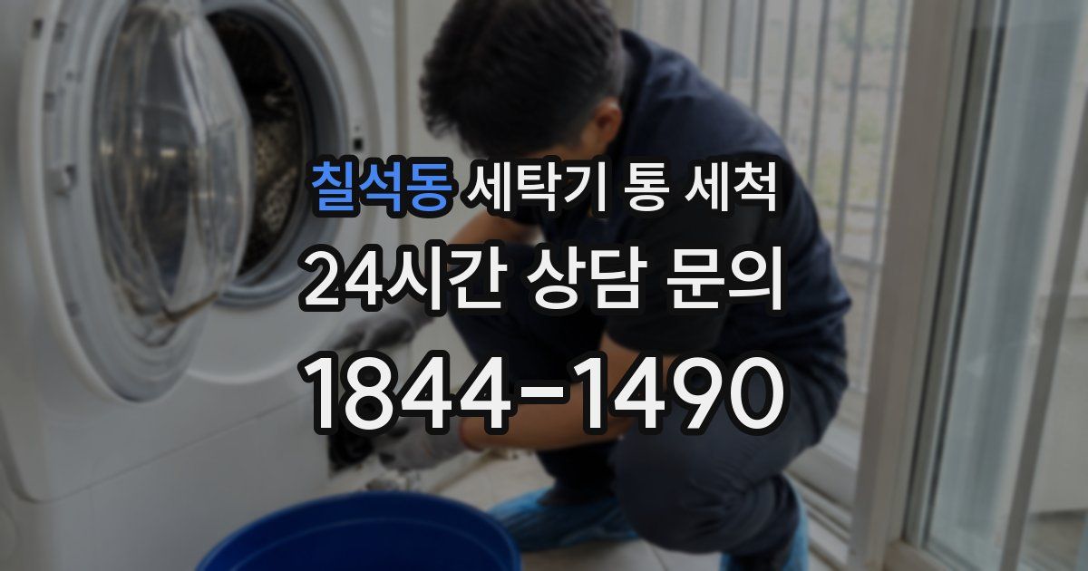 칠석동 세탁기 통 세척