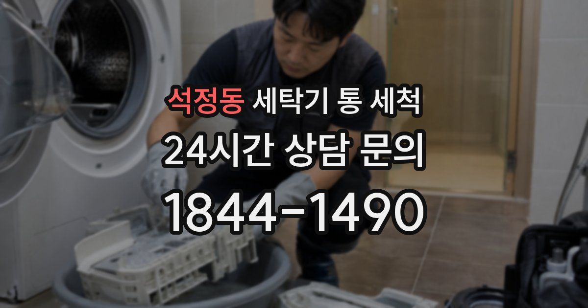 석정동 세탁기 통 세척