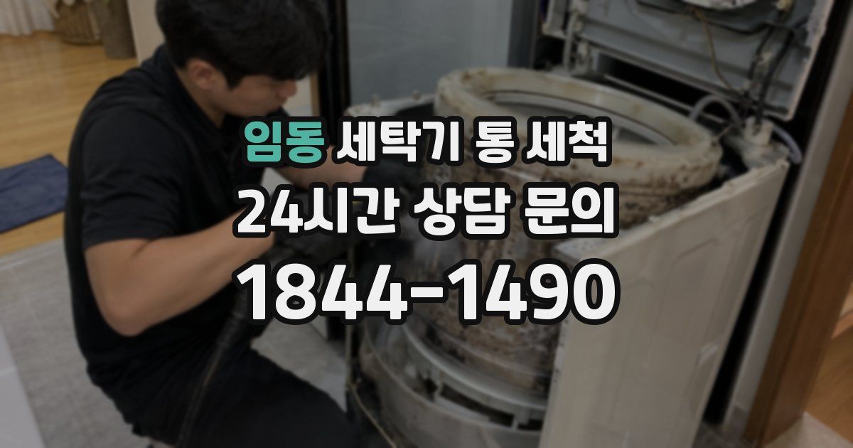 임동 세탁기 통 세척