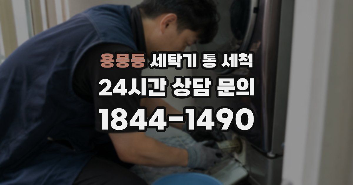 용봉동 세탁기 통 세척