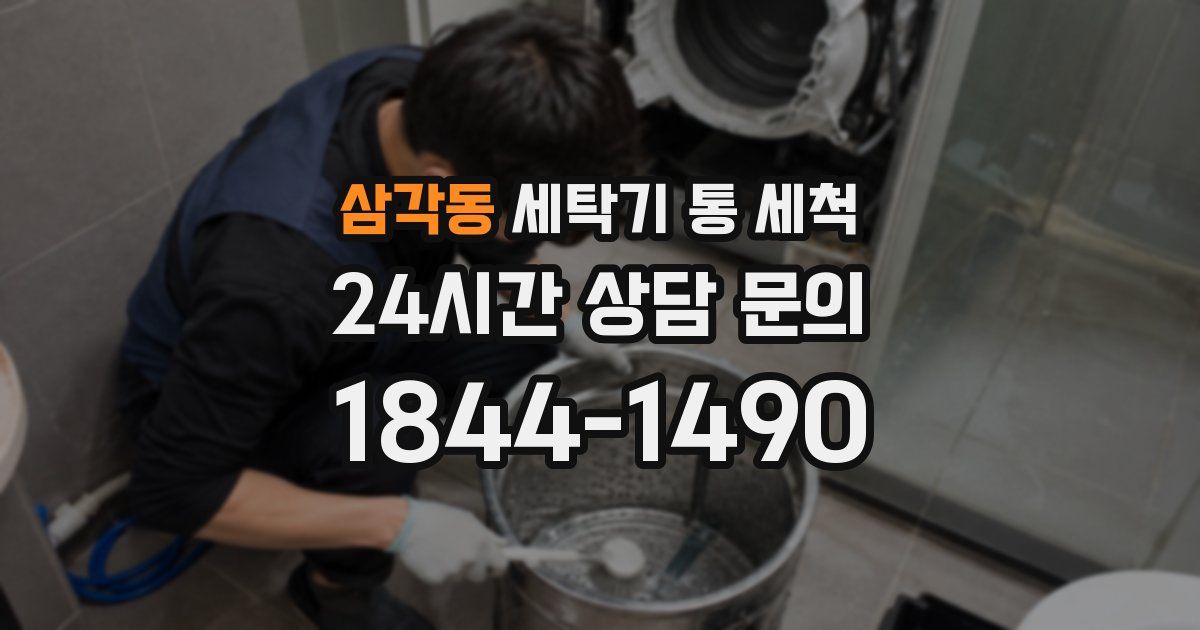 삼각동 세탁기 통 세척