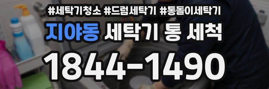 지야동 세탁기 통 세척