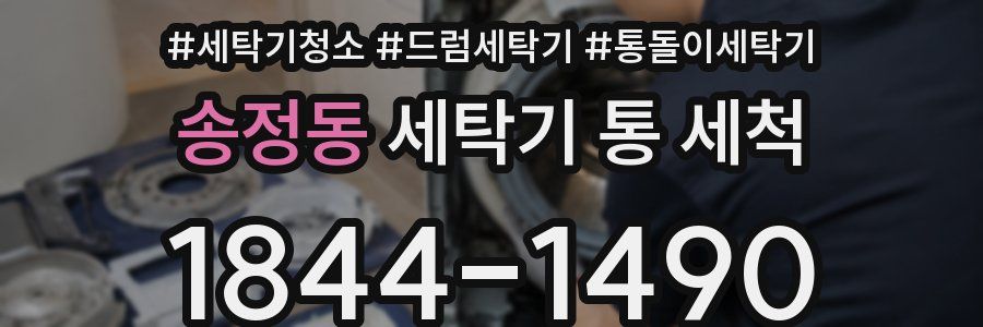 송정동 세탁기 통 세척