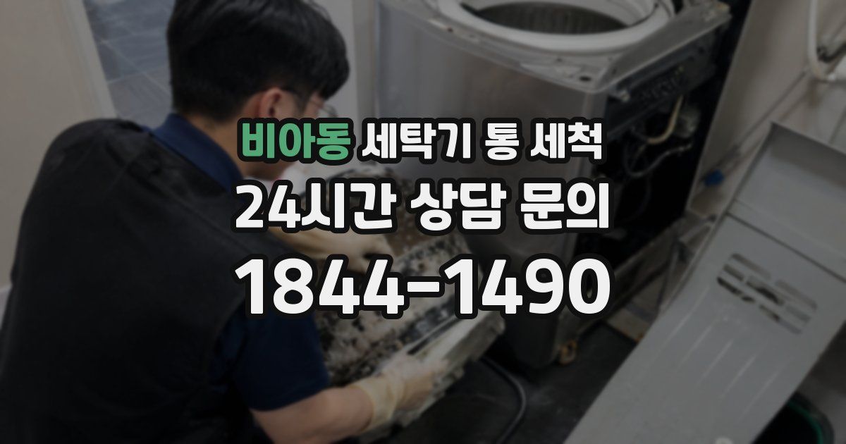 비아동 세탁기 통 세척