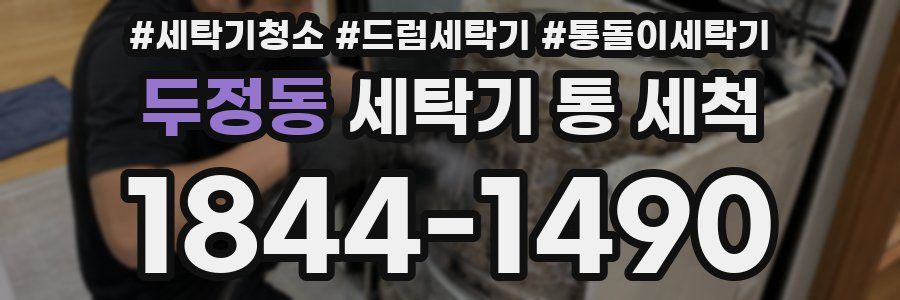 두정동 세탁기 통 세척