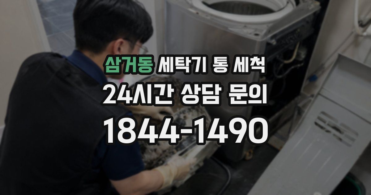 삼거동 세탁기 통 세척