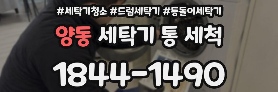 양동 세탁기 통 세척