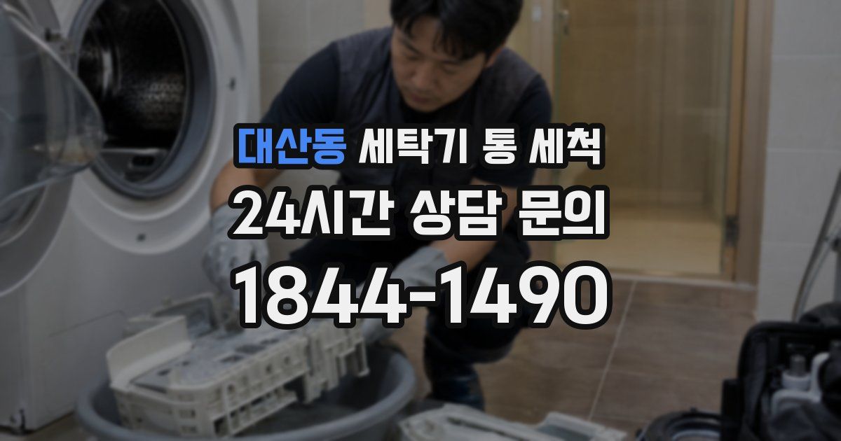 대산동 세탁기 통 세척