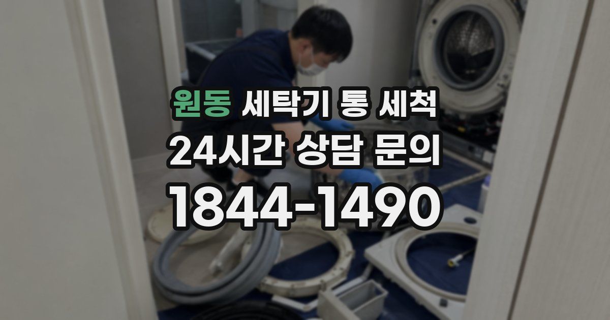 원동 세탁기 통 세척