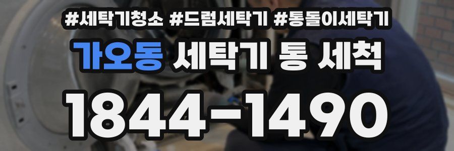 가오동 세탁기 통 세척