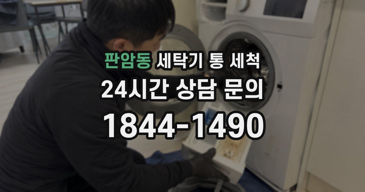 판암동 세탁기 통 세척