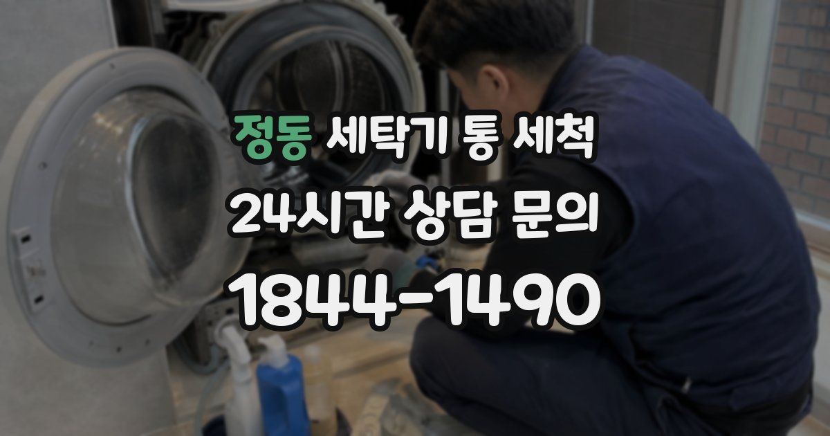 정동 세탁기 통 세척
